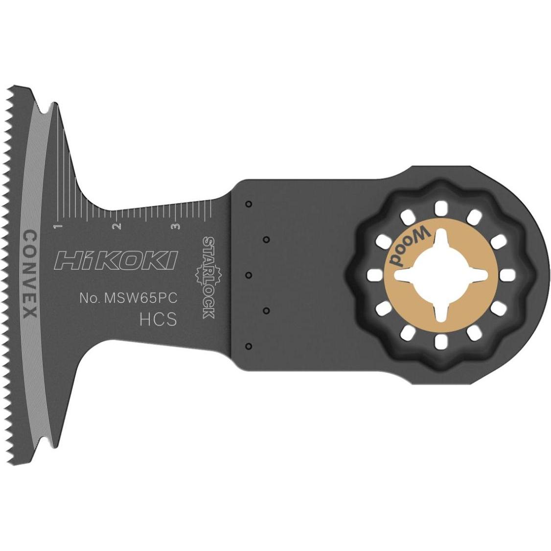 Hikoki, Elettroutensile multifunzionale, Zubehör 782738 Multitool Klinge Holz HCS STARLOCK MSW65PC
