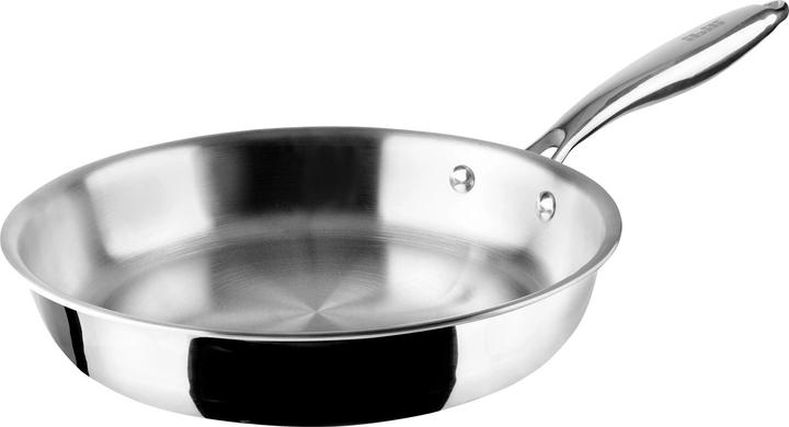 Produktbild Ibili Bratpfanne Triply Natural 20 cm Vielseitige 20 cm Pfanne PTFE-Free (Bratpfanne, Aluminium, Edelstahl, 20 x 4.50 cm)