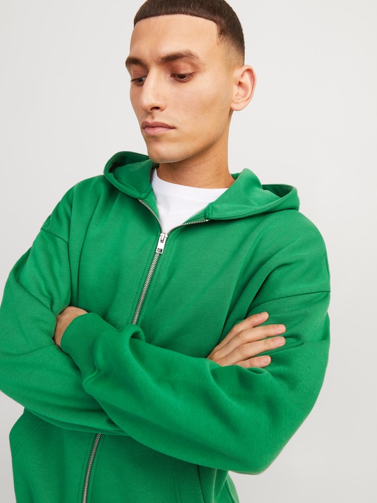 Produktbild Jack & Jones Plain Zip hoodie Kapuzenpullover mit Reissverschluss (M)