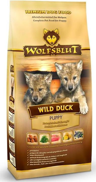 Immagine prodotto Wolfsblut Cibo secco per cani Cucciolo di anatra selvatica, 12,5 kg (Cucciolo + gattino, 1 pz., 12500 g)