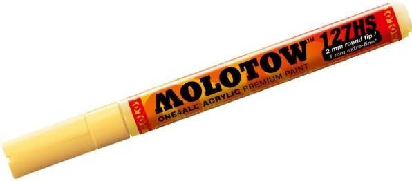 Actual product image Molotow Permanent marker One4All 127 HS refillable 2mm vanilla pastel (Vanilla pastel, 2 mm, 1 x)