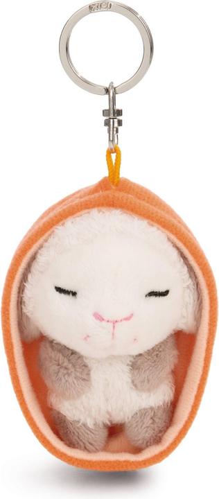 Magni NICI Schlüsselanhänger Sleeping Pets Lamm im Körbchen aprikot 8cm