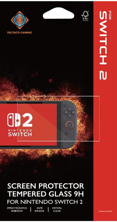 Actual product image Deltaco Screen protector for Nintendo Switch 2, crystal clear