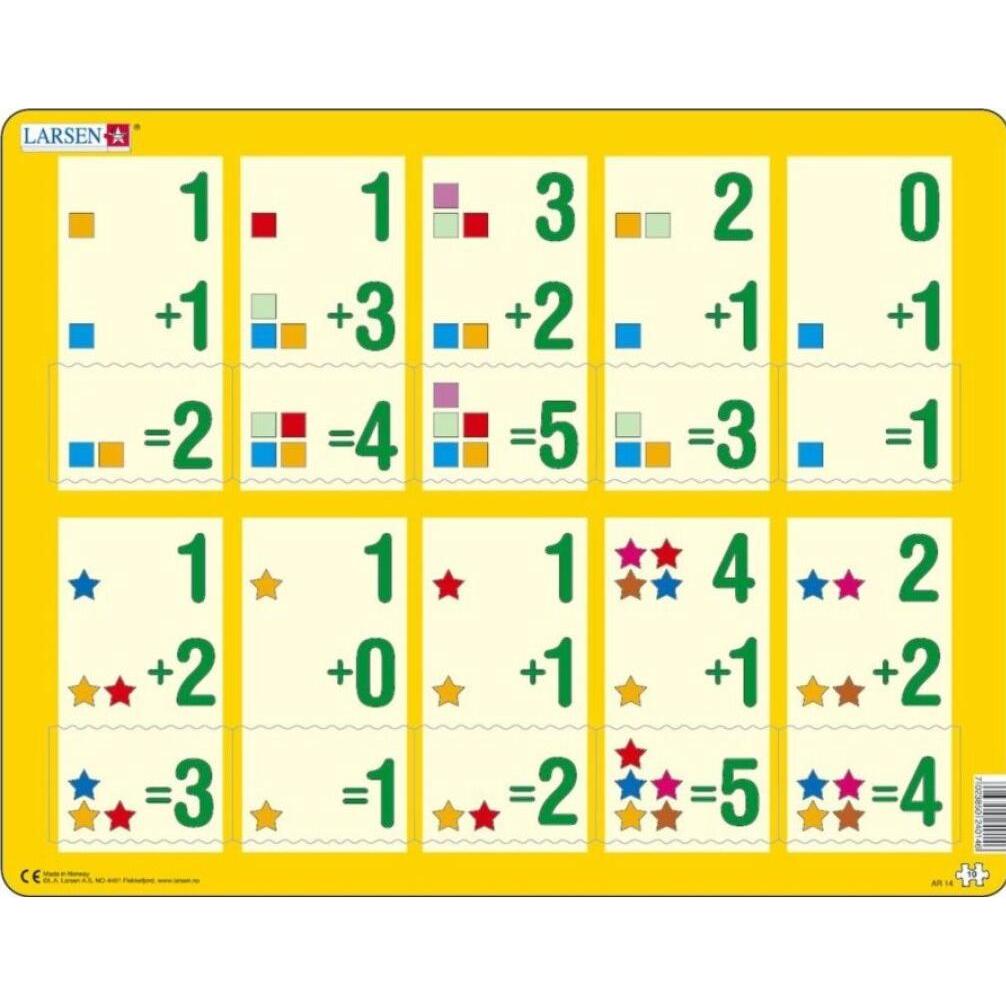 Larsen Puzzle Addieren bis zu fünf 10 Teile (10 Teile)