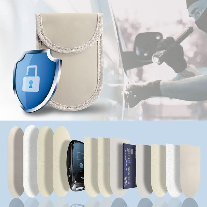 Actual product image Tech-Protect KLR100 RFID Blocking Car Key Case - Beige