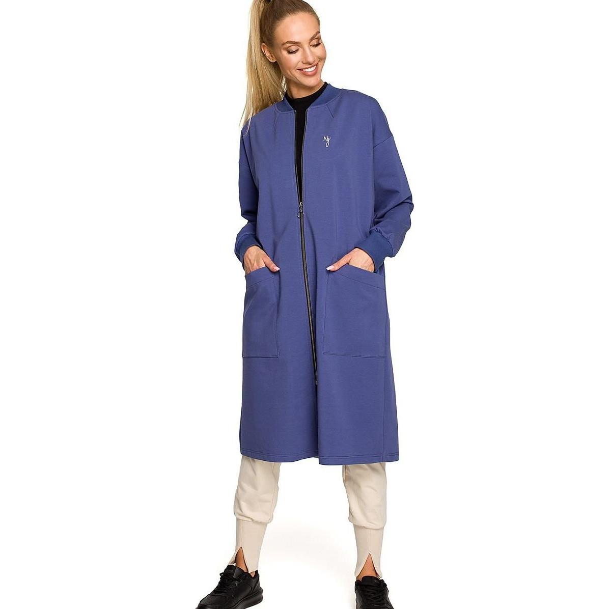 Made of Emotion, Damen, Pullover, Sweater Moe, Blau, (L)
