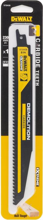Actual product image DeWalt Carbide sawing blade wood 230mm