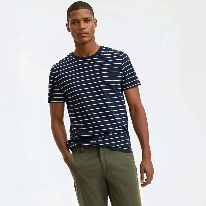 Produktbild La Redoute Collections Gestreiftes T-Shirt mit rundem Ausschnitt (XL)