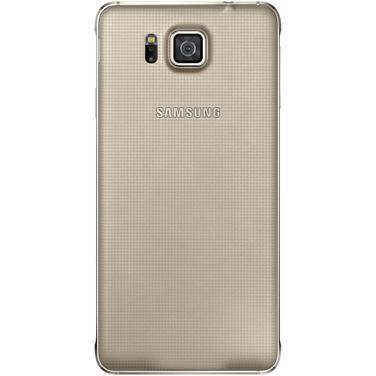Samsung Original Akkudeckel (Samsung Galaxy Alpha), Smartphone Hülle, Gold