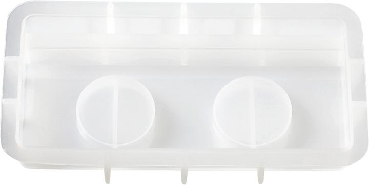 Image du produit Hobby Fun Silikon-Giessform "2-Teelichthalter mit Schlitz"