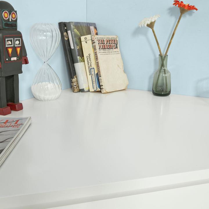 Immagine prodotto SoBuy Scrivania ad angolo con scaffale e cassetto (76 x 76 x 76 cm)