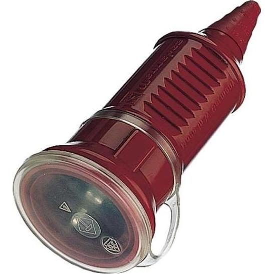 Thumbnail - Mennekes, Netzstecker + Netzkupplung, MEN 10844 Schuko-Kupplungsdose 16A 230V rot