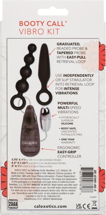 Actual product image CalExotics Booty Call Booty Vibro Kit