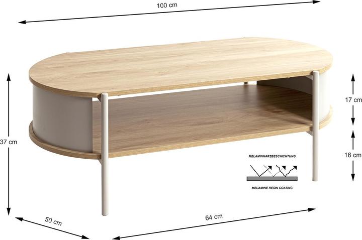 Actual product image HAKU Möbel Couchtisch