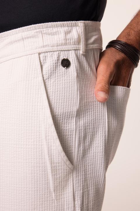 Immagine prodotto JP1880 Bermuda in seersucker con cintura con bottone, zip e quattro tasche, fino alla tg. 8XL (8XL)