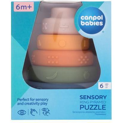 Thumbnail - Canpol Sensory Ring Pyramid Puzzle (1 Teile)