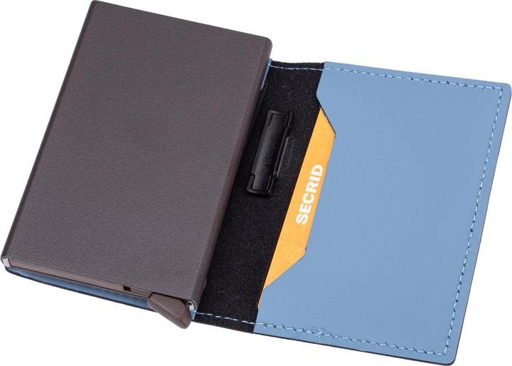 Actual product image Secrid Bandwallet Matte Steel Blue Brown