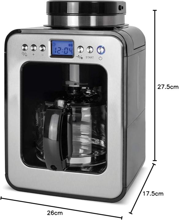 Produktbild Caso 1848 Coffee Compact, Mit LCD-Display & Timer