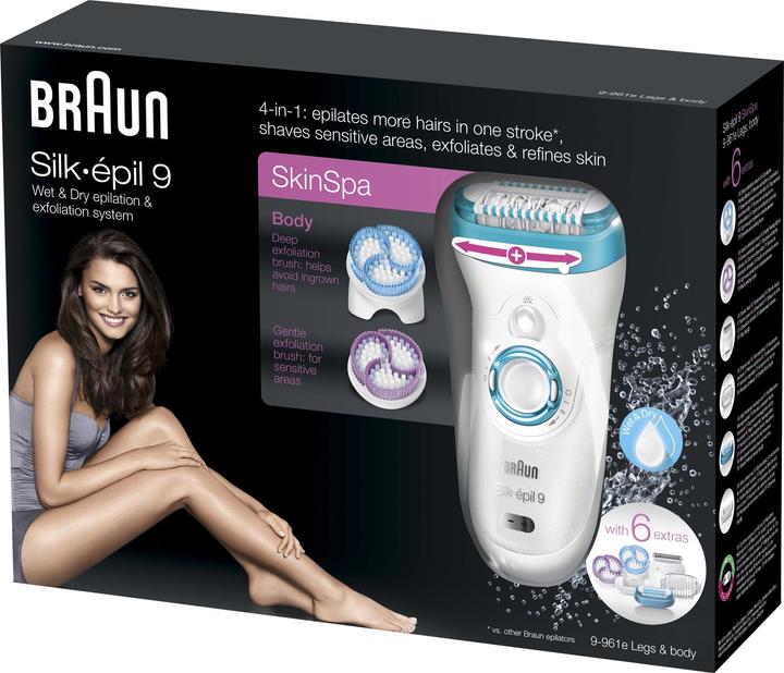Actual product image Braun Silk-épil 9 9-961 w&d SkinSpa CH-Edition