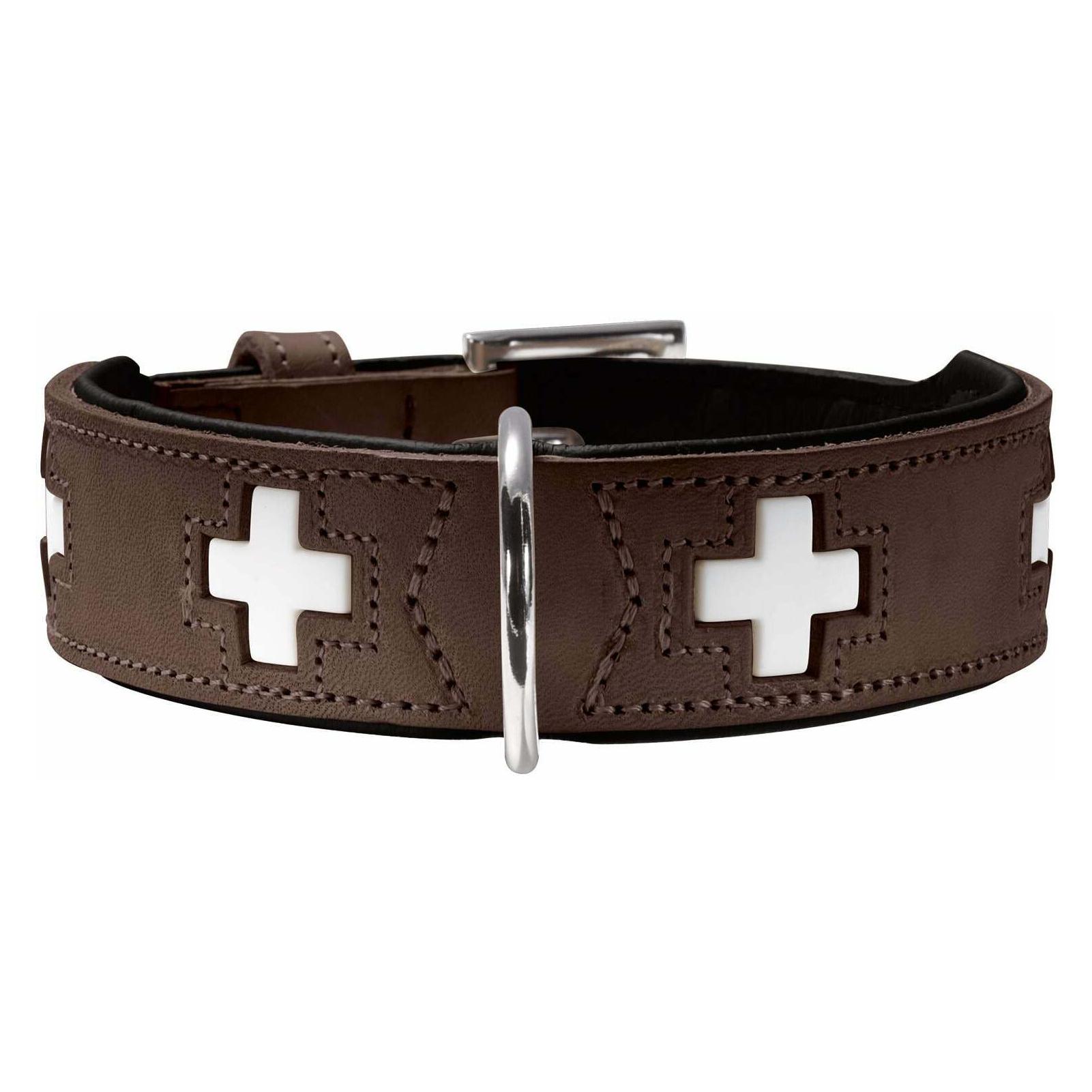 Hunter Halsband Swiss Echtleder (Hund, Allgemein), Halsband + Leine
