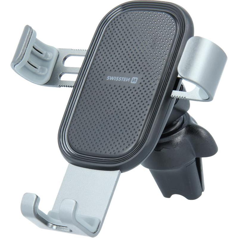 Thumbnail - Swissten Gravity Autohalterung TO AIR-VENT S-GRIP G1-AV3 (ECO PACK), Smartphone Halterung, Schwarz