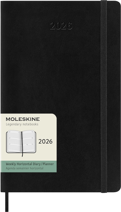 Produktbild Moleskine WOKA 2026 HOR LG SC Swrz (13 x 21 cm, Englisch)