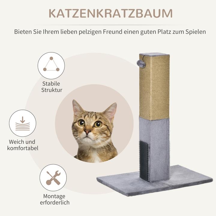 Actual product image PawHut Scratching post (79 cm, Grey)