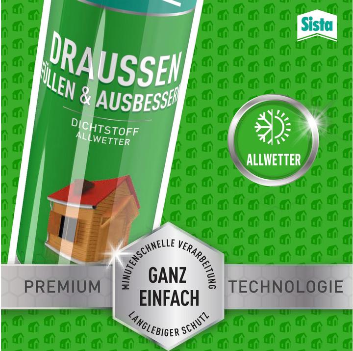 Produktbild Sista Draussen Füllen & Ausbessern transparent (0.34 kg, Transparent, 280 ml)