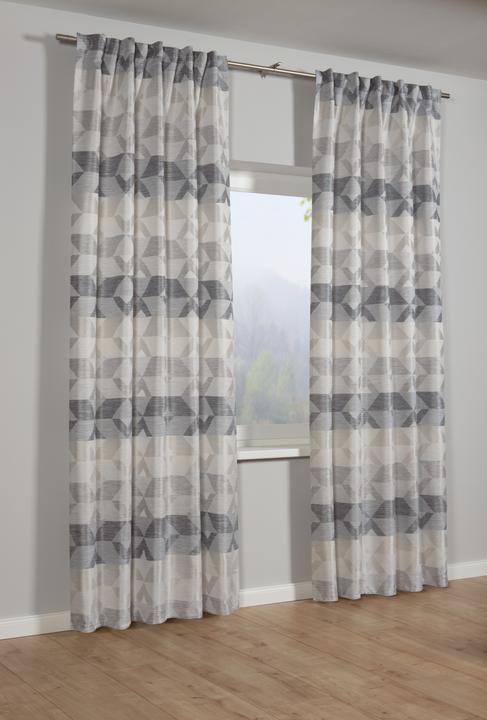 Produktbild Gardinia Schal mit Gardinenband, Jacquard Raute (140 x 175 cm)