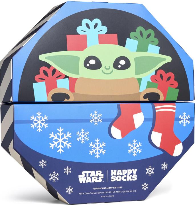 Image du produit Happy Socks Star Wars 6-Pack Grogu's Holiday Gift Set (paquet de 6, 41 - 46)