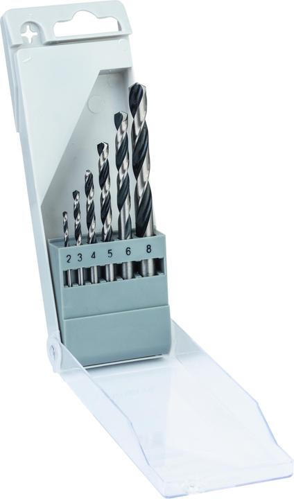 Produktbild Bosch Professional Zubehör HSS-Spiralbohrer-Set PointTeQ, 6-tlg., 2–8 mm (2 mm, 3 mm, 4 mm, 5 mm, 6 mm, 8 mm)