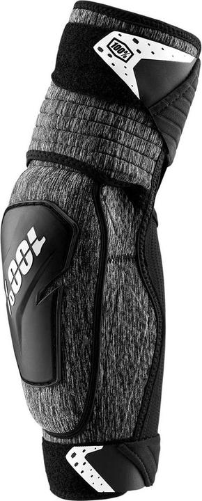 100% PROTECCIONES Fortis Elbow Guards Heather Grey/Black-S/M Ellenbogenschützer, Schwarz, ESTANDAR (M, Ellbogenschoner, Einzelstück)