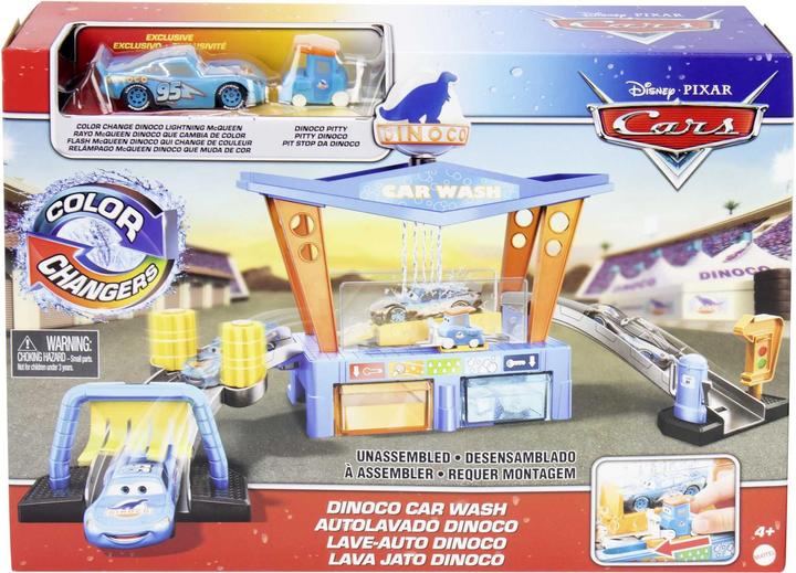 Produktbild Disney Cars Farbwechsel Dinoco Autowaschanlage Spielset