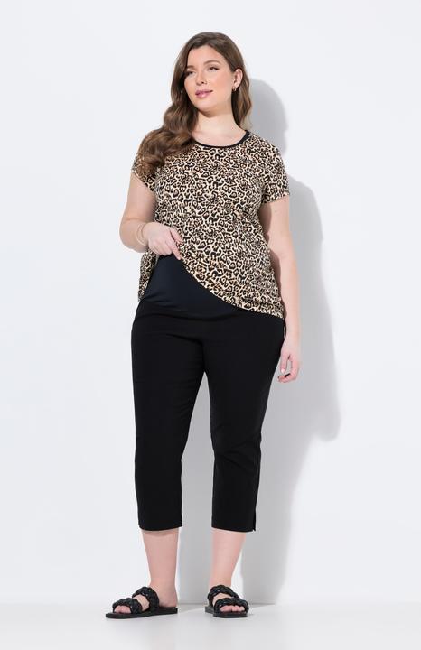 Produktbild Ulla Popken Bellieva-Bengalinhose, Umstandshose, wadenlang, Bund-Stretcheinsatz (58, 60)