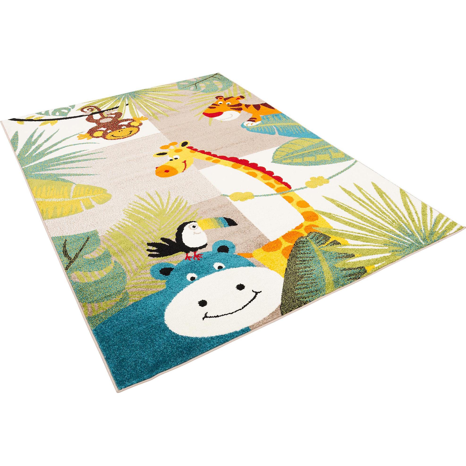 Pergamon, Kinderteppich, Kinder Teppich Softstar Kids Tierwelt (200 x 290 cm)
