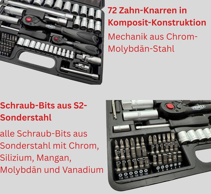 Actual product image Compass Tool case with socket spanner