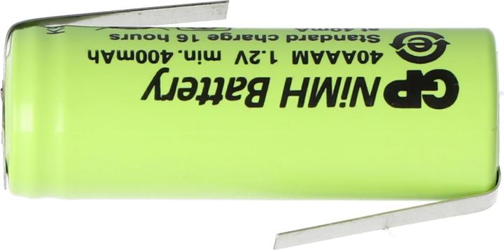 Actual product image GP Batteries Akku GP40AAAM, Size 2/3AAA mit Lötfahne Z-Form (1 pcs., 2/3 AAA)