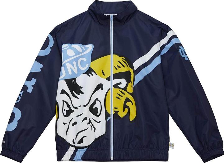 Actual product image Mitchell & Ness M&N Exploded Logo Warm Up Veste University of North Carolina (M)