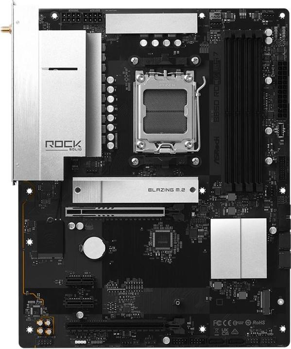 Productafbeelding AsRock MB AMD AM5 B850 Rock WiFi 7 (AM5, AMD B850, ATX)