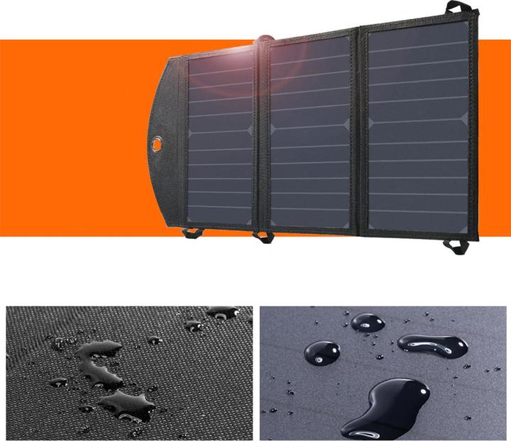 Actual product image Choetech USB solar charger (19 W, 0.48 kg)