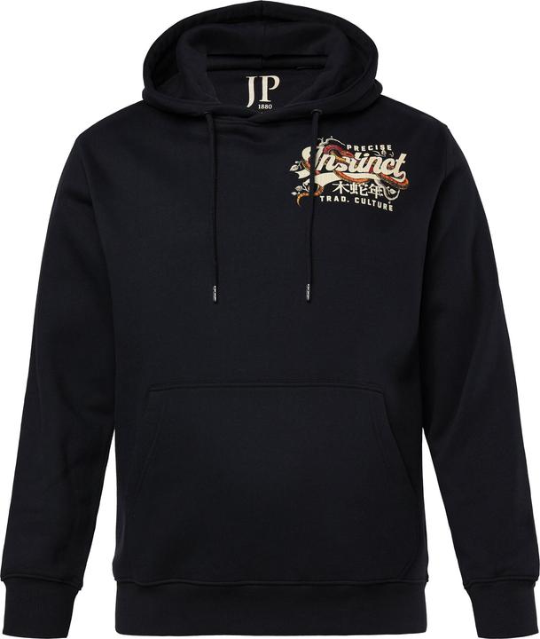 Image du produit JP1880 Sweat-shirt à capuche JP 1880, imprimé poitrine et poche kangourou - jusqu'au 8 XL (XL)