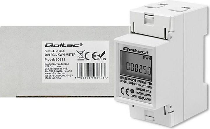 Actual product image Qoltec Electricity meter