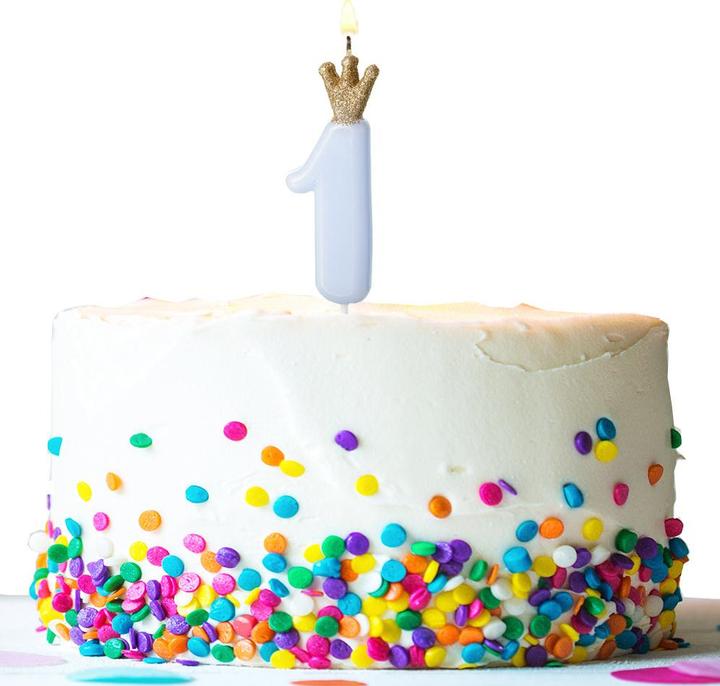 Immagine prodotto Partydeco Candela numero con corona (1 x)