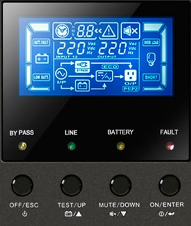 Actual product image Powerwalker UPS VFI 15000 CPE 3/3 BI, Online (15000 VA, 13500 W, Online double converter UPS)