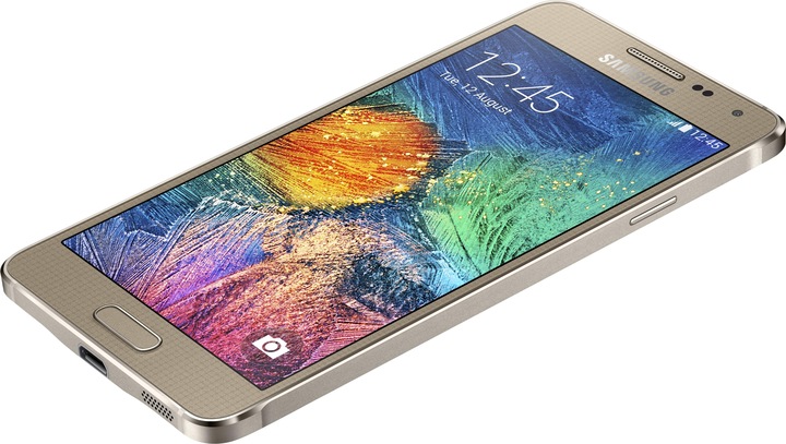 Actual product image Samsung Galaxy Alpha (32 GB, Frosted Gold, 4.70", 12 Mpx, 4G)