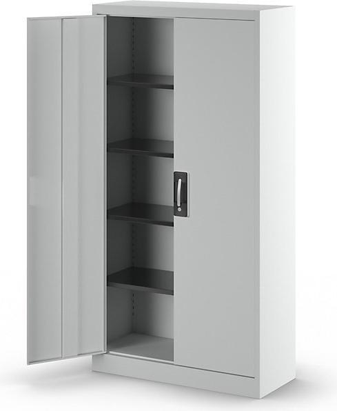 Actual product image C+P Steel cabinet with double doors (100 x 42 x 195 cm)