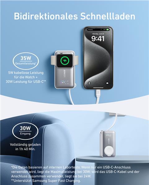 Image du produit Anker MagGo (10000 mAh, 30 W, 35 Wh)