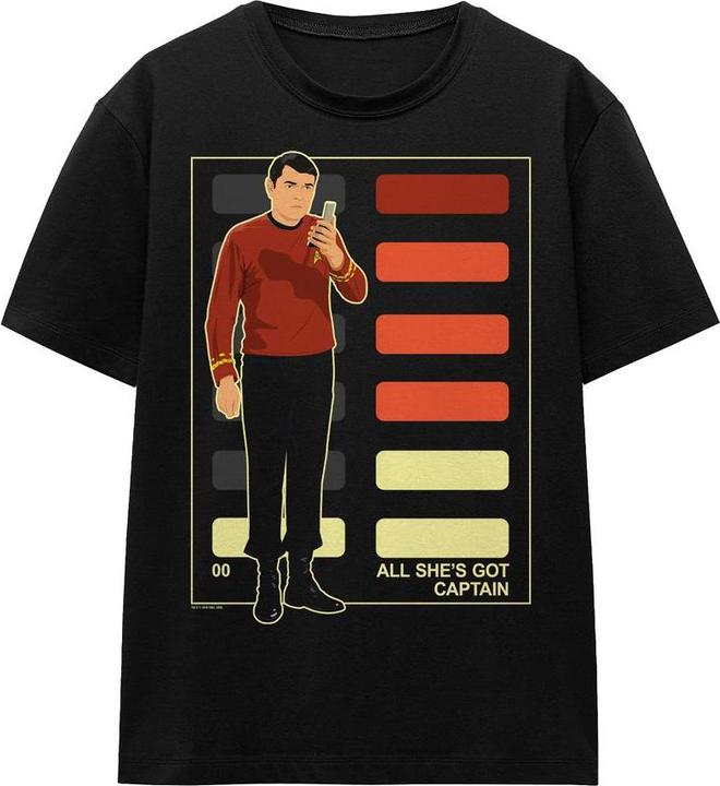 Actual product image Unisex Adult All She's Got Captain T-Shirt (L)