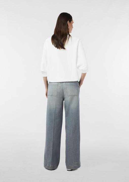 Produktbild Comma Sweatshirt Sweatshirt im Relaxed Fit mit weiten 3/4-Ärmeln (34)