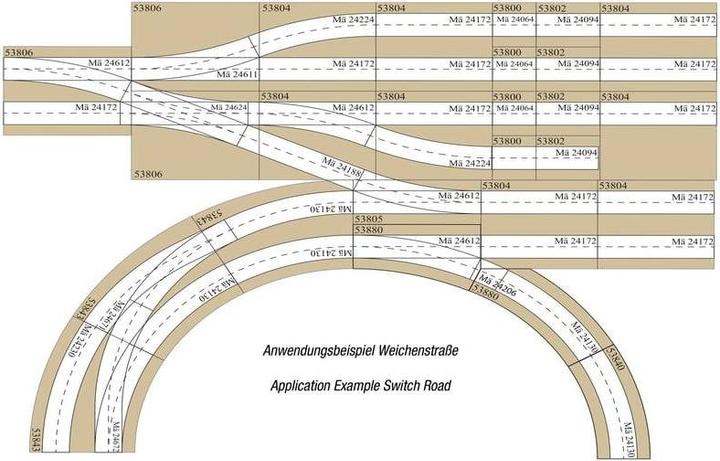Actual product image Noch 53805 H0 Easy-Track track element (L x W x H) 188 x 77.5 x 4 mm